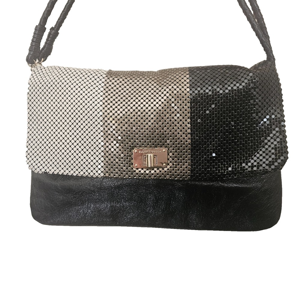 Elliott Lucca metal link purse shoulder bag